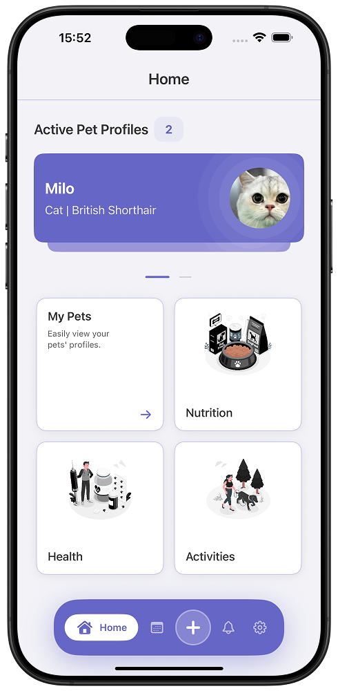 Pet Trace GO App Screenshot